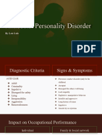 Antisocial Personality Disorder