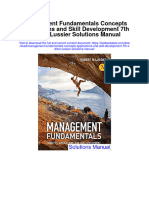 Management Fundamentals Concepts Applications and Skill Development 7th Edition Lussier Solutions Manual