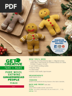 Pure Wool Entwine Gingerbread People Project