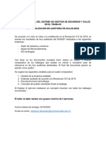 Taller Auditoria Del Sistema de Gestion de Seguridad y Salud en El Trabajo