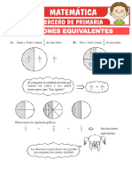 Fracciones Equivalentes para Tercero de Primaria