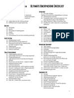 CleverHiker Ultimate Backpacking Checklist PDF