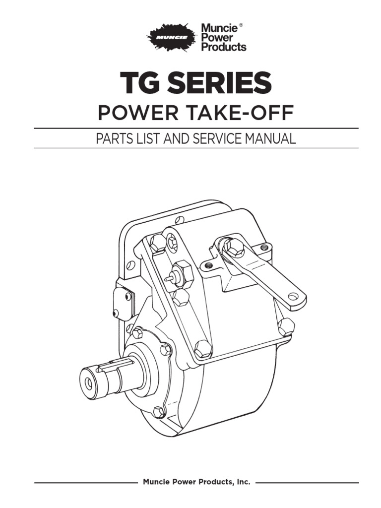 SP94-03 TG PTO Service Parts | PDF | Gear | Screw