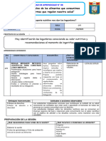 SESIÓN DE APRENDIZAJE CYT - ¿Que Valor Nutritivo Nos Dan Las Legumbres