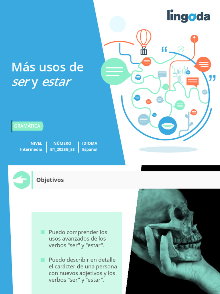 Más Usos de 'Ser' y 'Estar' | PDF | Adjetivo | Lingüística