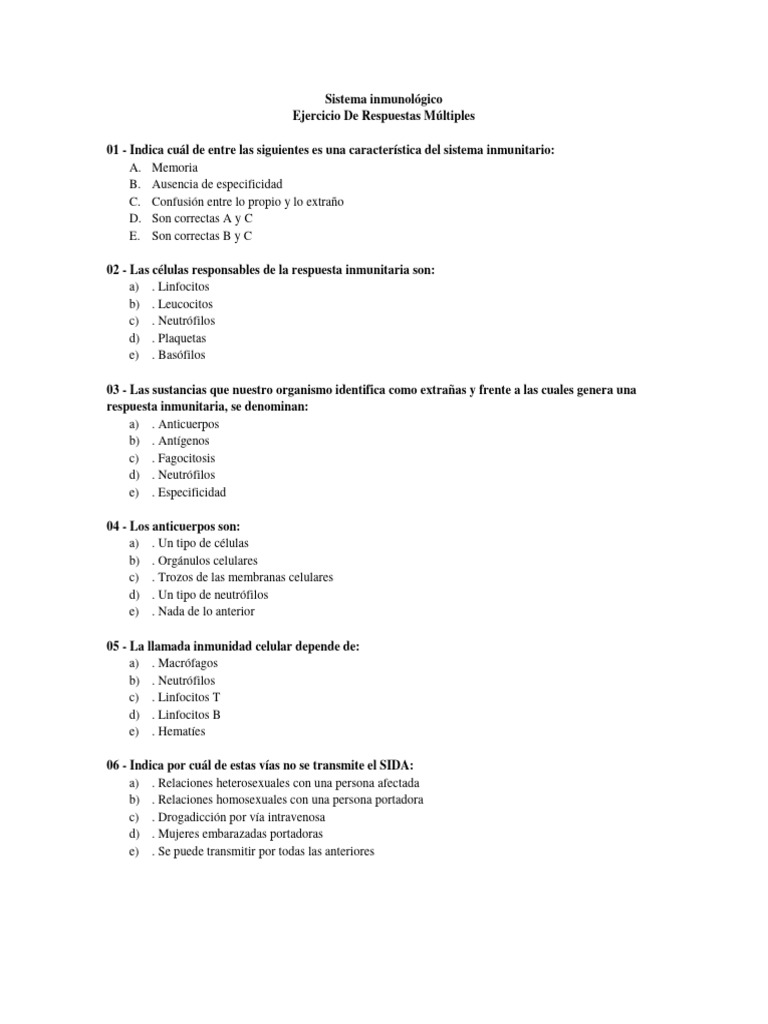 Sistema Inmunologico Pdf Sistema Inmune Anticuerpo