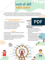 Cartel Control de Niño Sano