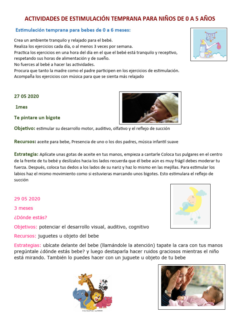 Mi Bebé De Estimulacion Temprana 15 Meses Ejercicios De