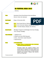 Konsep Acara Festival Desa Kabupaten Bandung 2023