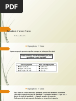 Aula - EquaÃ Ã o Do 1Âº e 2 Âº Grau - UPT