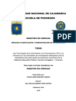 Universidad Nacional de Cajamarca Escuela de Posgrado: Tesis