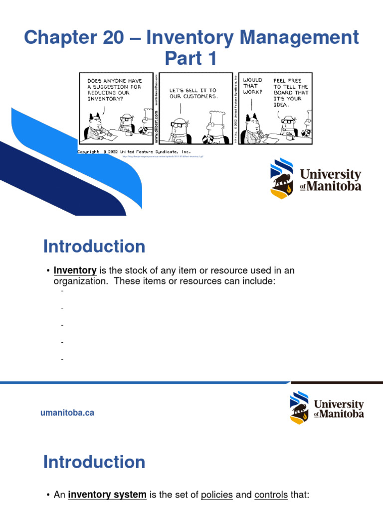 Ch 20 Inventory Management Part 1 Skeleton Pdf Inventory