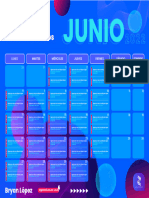 Calendario - Junio - Bryan López