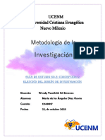 Guía de Estudio No.2 Concepción o Elección Del Diseño de Investigación..... 1