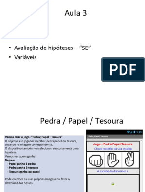 Pedra Papel Tesoura, PDF