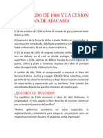 El Tratado de 1904 y La Cesion Definitiva de Atacama