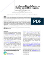 Virtually Present Others and Their Influence On Complainants' Follow-Ups and Firm Response