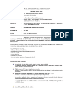 INFORME DE ACTIVIDADES Y de 20 de Diciebre