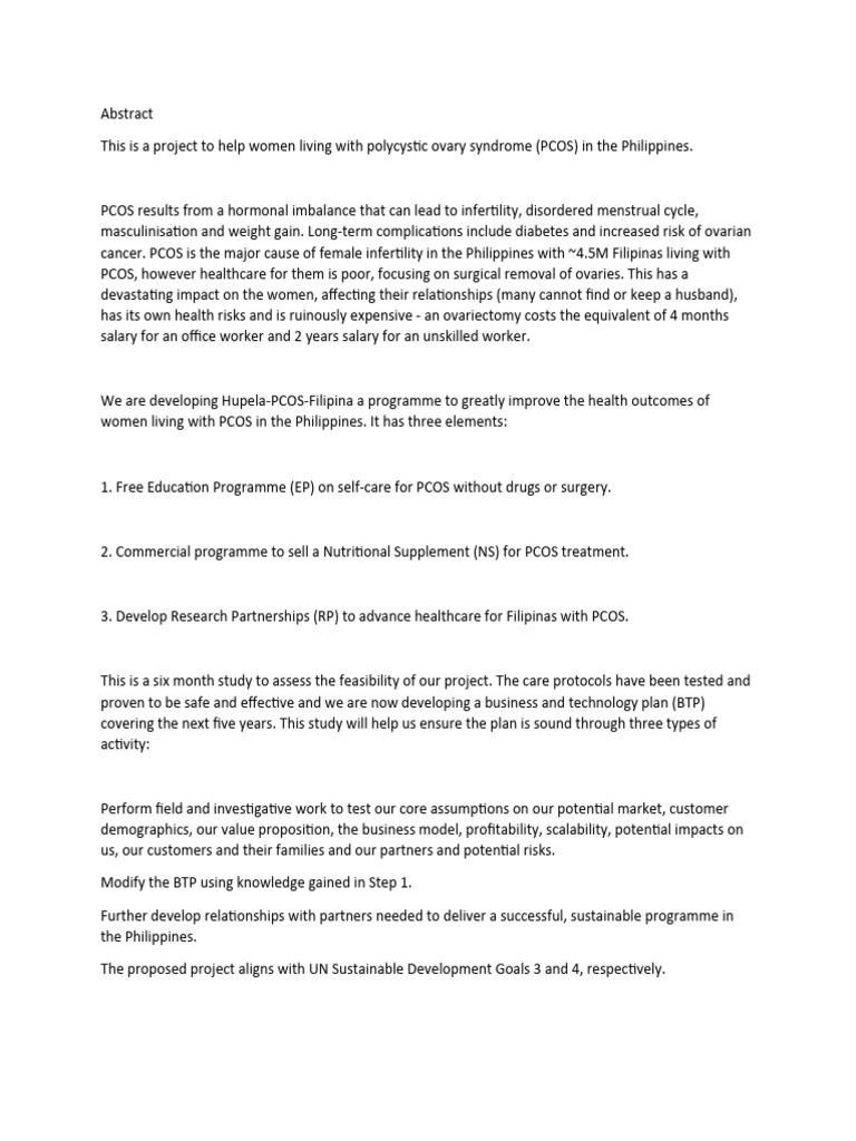 Improving PCOS Care in the Philippines | PDF | Polycystic Ovary ...