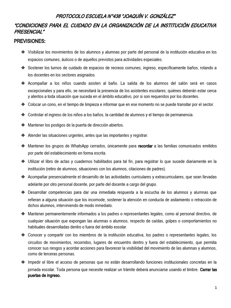 Protocolo 2023 | PDF | Educación especial