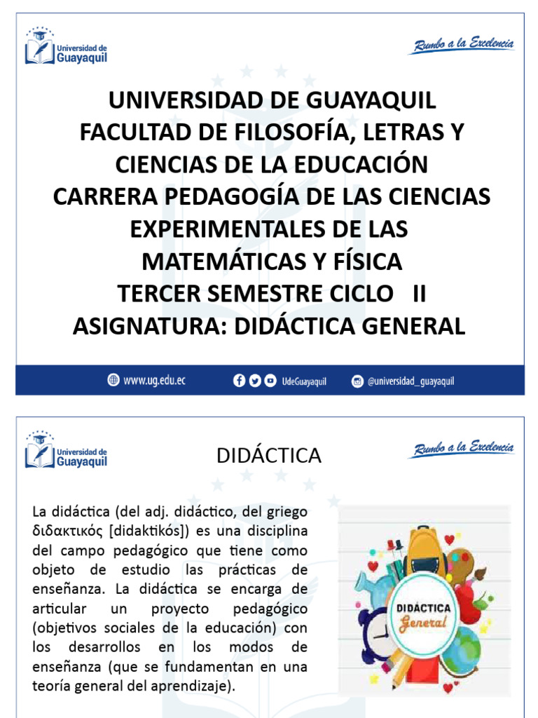1 Didáctica General | PDF | Enseñando | Maestros