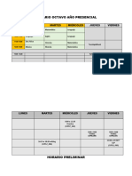 Horarios 8°