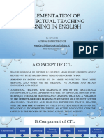 Implementation of Contectual Learning in Teaching English