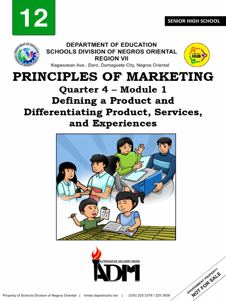 Principles of MKTG Q2 Module 1 | PDF | Goods | Marketing
