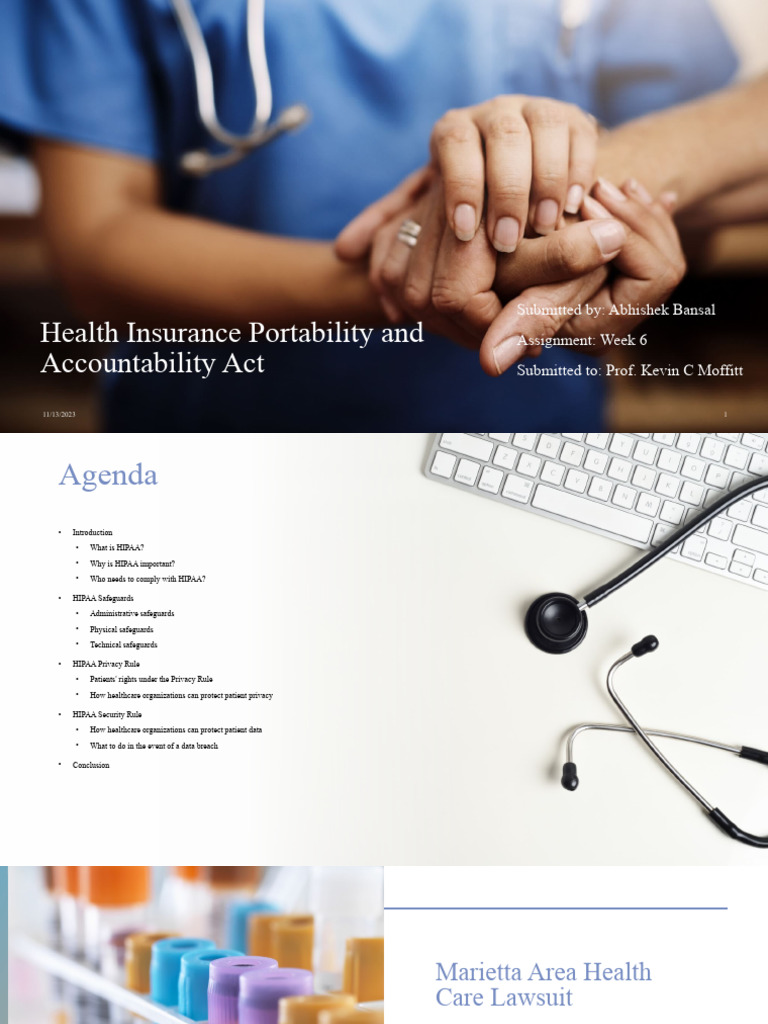 Health Insurance Portability and Accountability Act | Download Free PDF ...