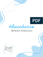 Abecedario en Imprenta Minúscula