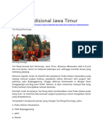Tarian Tradisional Jawa Timur