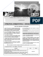 Prova Objetiva - Discursiva: Concurso Público - Edital Nº 70/2014