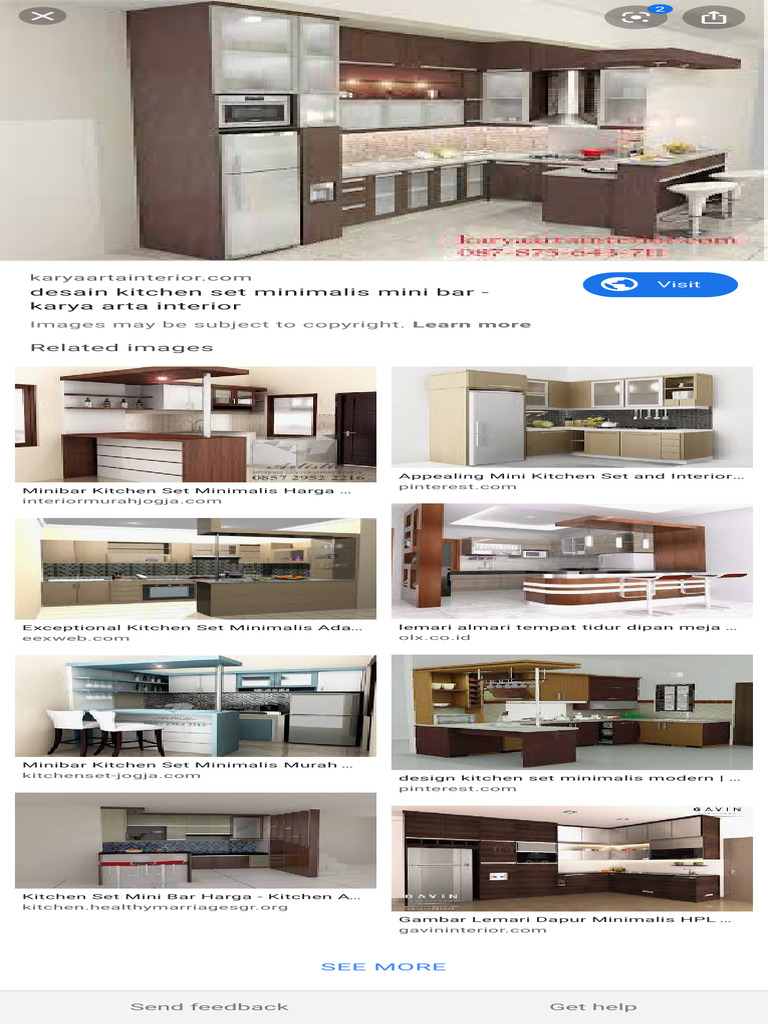 Kitchen Set Minimalis Minibar Google Search Pdf