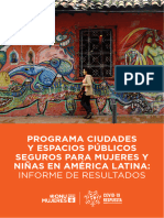 Programa Ciudades y Espacios Publicos Seguros para Mujeres y Ninas en America Latina Informe de Resu