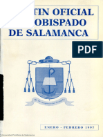Boletín Oficial Del Obispado de Salamanca 1 1997 N.º 1 2