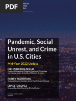 Pandemic, Social Unrest, and Crime in U.S. Cities-June 2022 Update