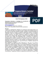 Formaciones Discursivas y Tecnologías de Normalización en Las Estrategias de Implementación de La Educación Sexual Integral