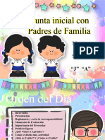 Junta Inicial Con Padres de Familia