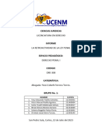 Informe La Retroactividad de La Ley Penal Grupo 1