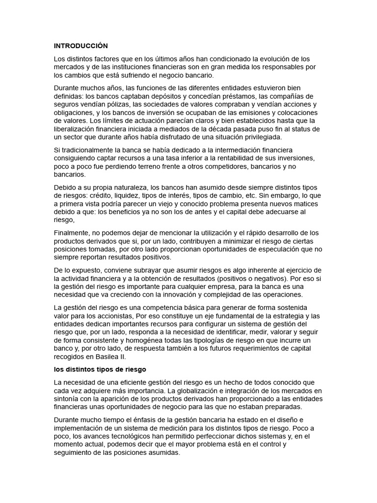 Resumen Yamil | PDF | Bancos | Riesgo crediticio