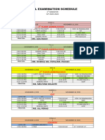 Final Exam Sched 1