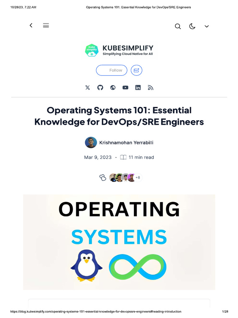 Operating System 101 For DevOps | PDF