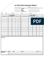 Mandrel Testing Form