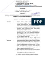 SK Pedoman Penyelenggaraan Pelayanan Upaya Kesehatan Masyarakat (Ukm) Di Uptd Puskesmas Depok Jaya