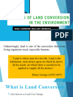 Effects of Land Conversion