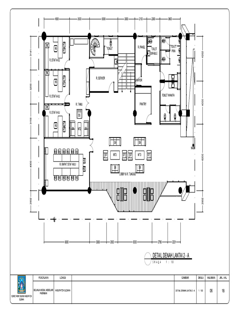 6.Detail Denah Lantai 2 - A | PDF