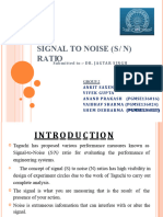 Signal To Noise Ratio PDF