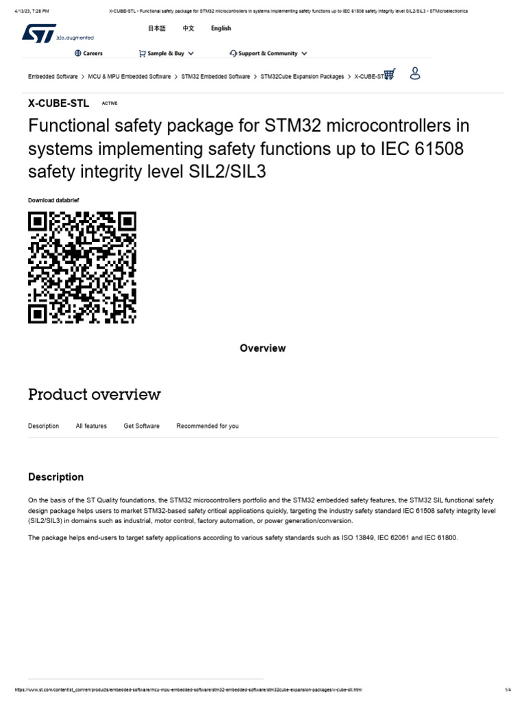 STM32 Functional Safety Package STL | PDF | Microcontroller | Computer ...