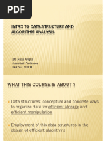 Intro To DS and Algo Analysis