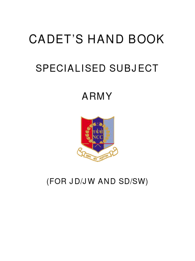 Ncc English Hand Book Pdf Infantry Armoured Warfare